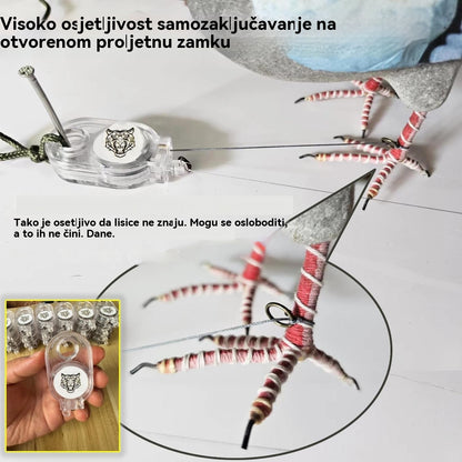 🐓🐦🔥【Kupite 4, dobijte 4 gratis】Vanjska opružna zamka, samoblokirajuća zamka visoke osjetljivosti