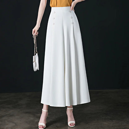 💖【M-5XL】Fustă elegantă pentru femei, cu talie înaltă și croi larg【Cumpără una, primești una gratis】 