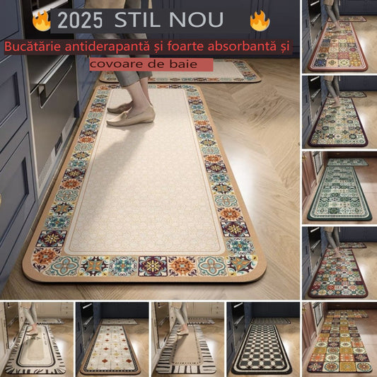 💥💥【40*60+40*120cm】【Tylko teraz: -40%】Maty antypoślizgowe i bardzo chłonne do kuchni i łazienki-3883145