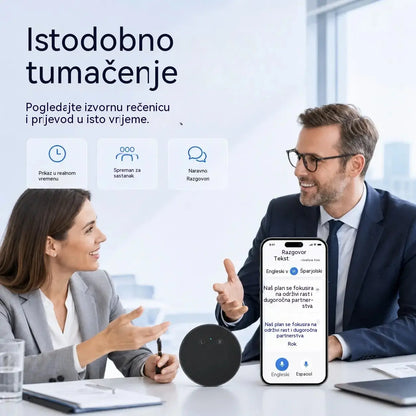 Uređaj za prevođenje jezika s umjetnom inteligencijom – Dvosmjerni glasovni prevoditelj u stvarnom vremenu s podrškom za više jezika