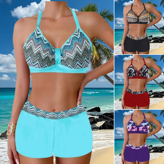 🏖️👙🌴【S-5XL】Komplet kupaćih kostima s printom za odmor na plaži 2025, brzosušeće, udobne i prozračne