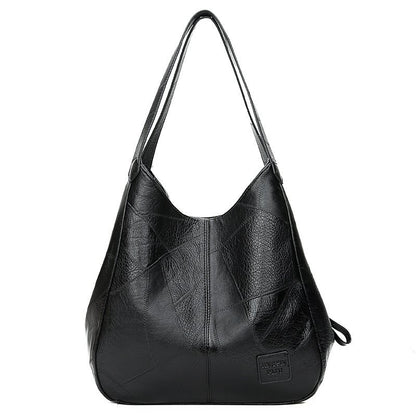 💖👜💖 Měkká kožená taška přes rameno, nový styl, velká kapacita 