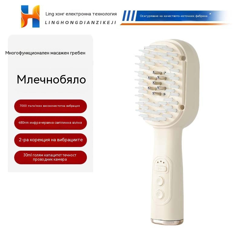 💆‍♀️Гребен за масаж на скалпа, многофункционален апликатор за етерични масла и устройство за растеж на косата