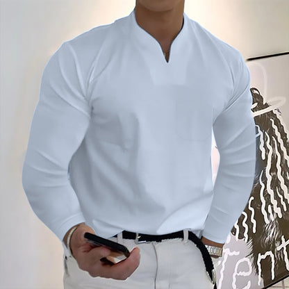 🔥🔥【S-5XL】Muška ljetna majica s V-izrezom od čistog pamuka-3935924