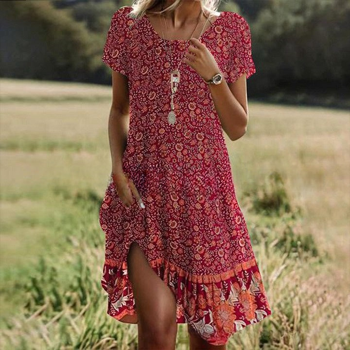 【S-3XL】👗Rochie cu decolteu rotund nouă 2025 