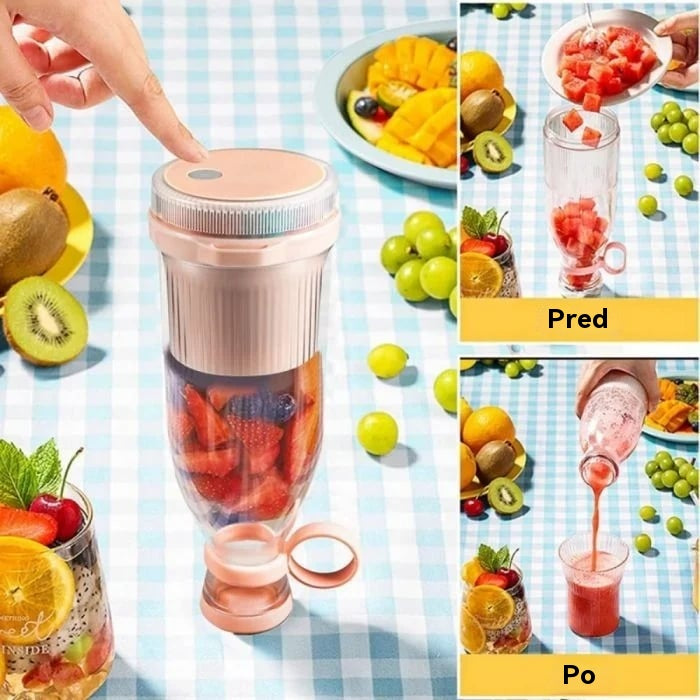 ✨🍎Prenosný odšťavovač – Vezmite si ho so sebou kamkoľvek a vychutnávajte si čerstvé, zdravé ovocné a zeleninové šťavy kedykoľvek.
