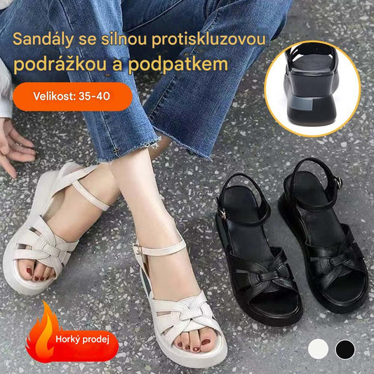 💞【Originalni tvornički izravni popust od 45%】 Sandály na klínu v novém stylu