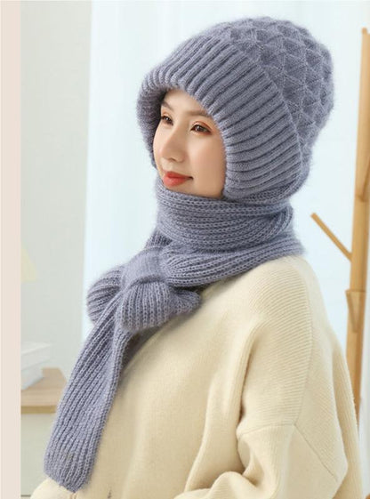 🔥50% SLEVA🔥【Klobouk + Šála】🐏 Vysoce kvalitní, příjemný na dotek, měkký a větruodolný kapuce a šála s integrovanou ochranou uší