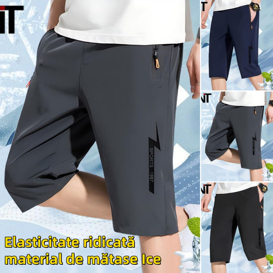 👖🏃‍♂️【M-5XL】Nove muške ležerne kratke hlače od ledene svile, visoke elastičnosti, brzosušeće, udobne i prozračne, iz 2025.