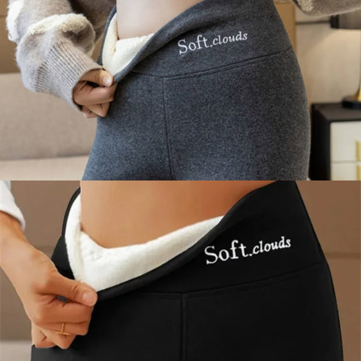 🔥[S-5XL] 2025 Kaszmirowe legginsy termiczne z wysokim stanem na jesień i zimę, można nosić na zewnątrz