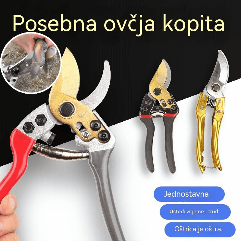 🥰Najniža cijena ograničeno vrijeme🐏✂️Škare za šišanje ovčjih, kravljih i konjskih kopita, višenamjenske vrtne škare