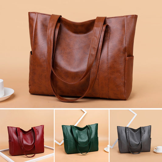 🔥✨【Nowość 2025】Damska torba na ramię z miękkiej skóry, duża pojemność, styl retro