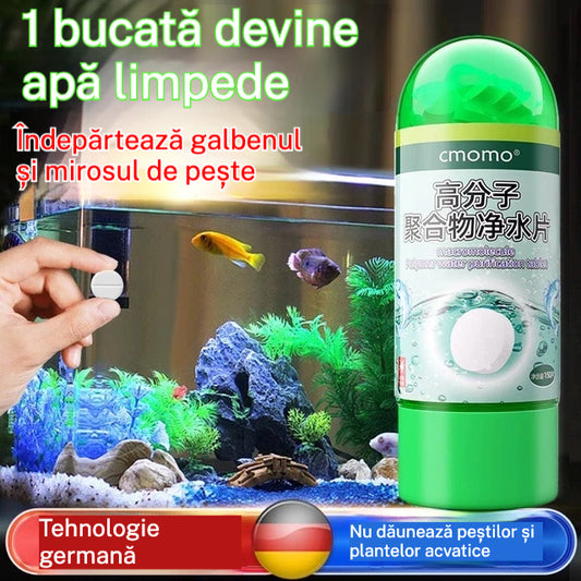 【Kupi 1, dobi 1 gratis】💦🐟Tablete za pročišćavanje polimera｜Brzo uklanjaju klor i stabiliziraju vodu｜Izmjena vode za akvarij bez taloženja