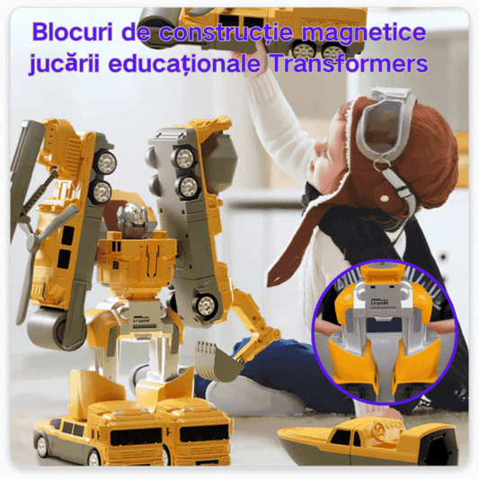 🎁👶【50% OFF】【16/26/35 ks】Magnetické stavební bloky, vzdělávací hračky Transformers