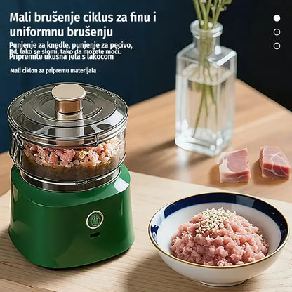 🔥 50% popusta! 🔥 🥩⚡ Električni mlin za meso velikog kapaciteta: Snažan, brz i jednostavan za korištenje | Idealan za kućne kuhinje i domaće obroke 🍔🌮