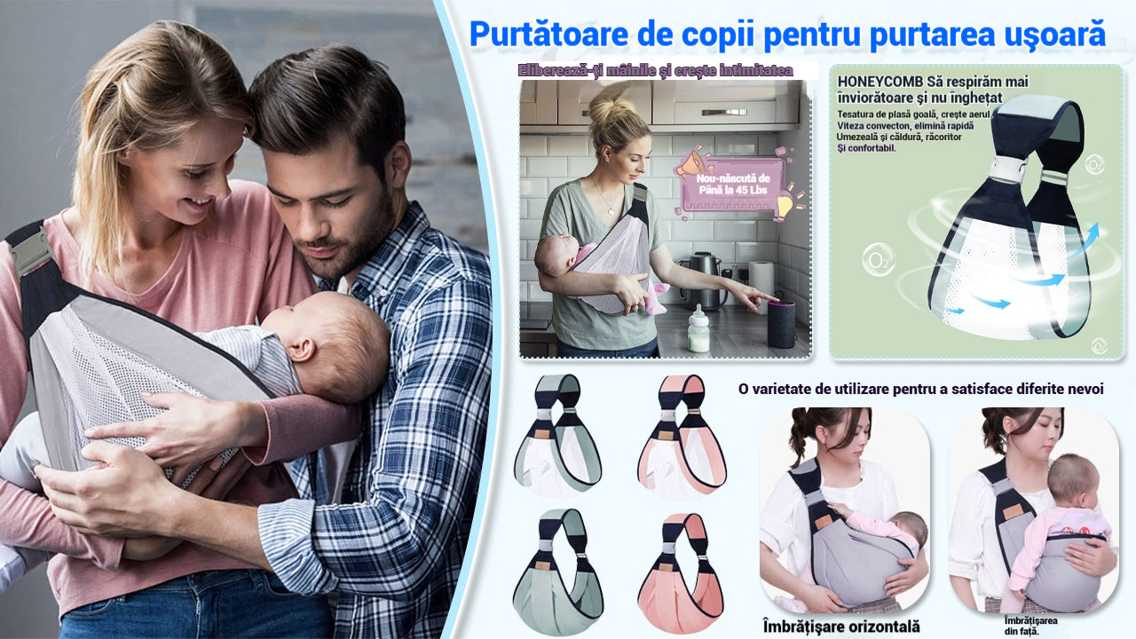 👨‍🍼【Kupite 1, dobijte 1 gratis】Prijenosna višenamjenska nosiljka za bebe, nosivosti 20 kg, prikladna za djecu od 0 do 3 godine