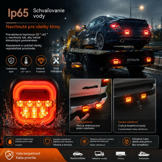 🚦【Univerzálne 12V/24V】🚦 LED svetlo na príves – dlhá životnosť a nízka spotreba, vysoký jas a bezpečnejšia jazda