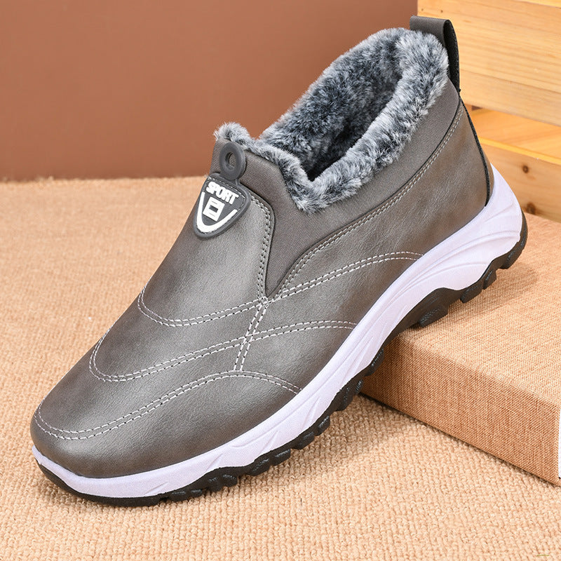 Nowe buty zimowe wykonane z wodoodpornej pogrubionej bawełny 💥 casual plus śnieżnobiała bawełna aksamitna 💥-3908531