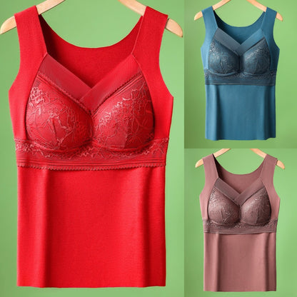 🔥【3τεμάχια】❤️【40-100kg】Φθινοπωρινά και χειμωνιάτικα εσώρουχα από δαντέλα από βελούδο χήνας, όμορφη πλάτη, αξεσουάρ για τη συλλογή στήθους, πρόληψη της χαλάρωσης του στήθους✅