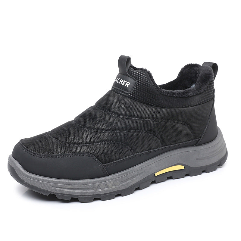 【39-44】Nuevas botas de invierno para hombre, de algodón cálido, forradas con vellón y engrosadas.