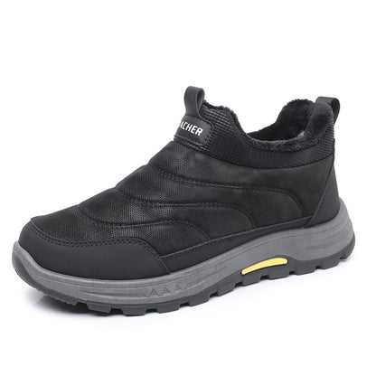 【39-44】Nuevas botas de invierno para hombre, de algodón cálido, forradas con vellón y engrosadas.