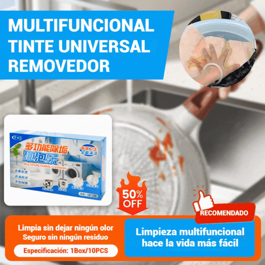 🎁【Produs nou】【Cumpără 2, primești 1 gratuit】Demachiant universal de pete, tablete efervescente puternice pentru îndepărtarea petelor