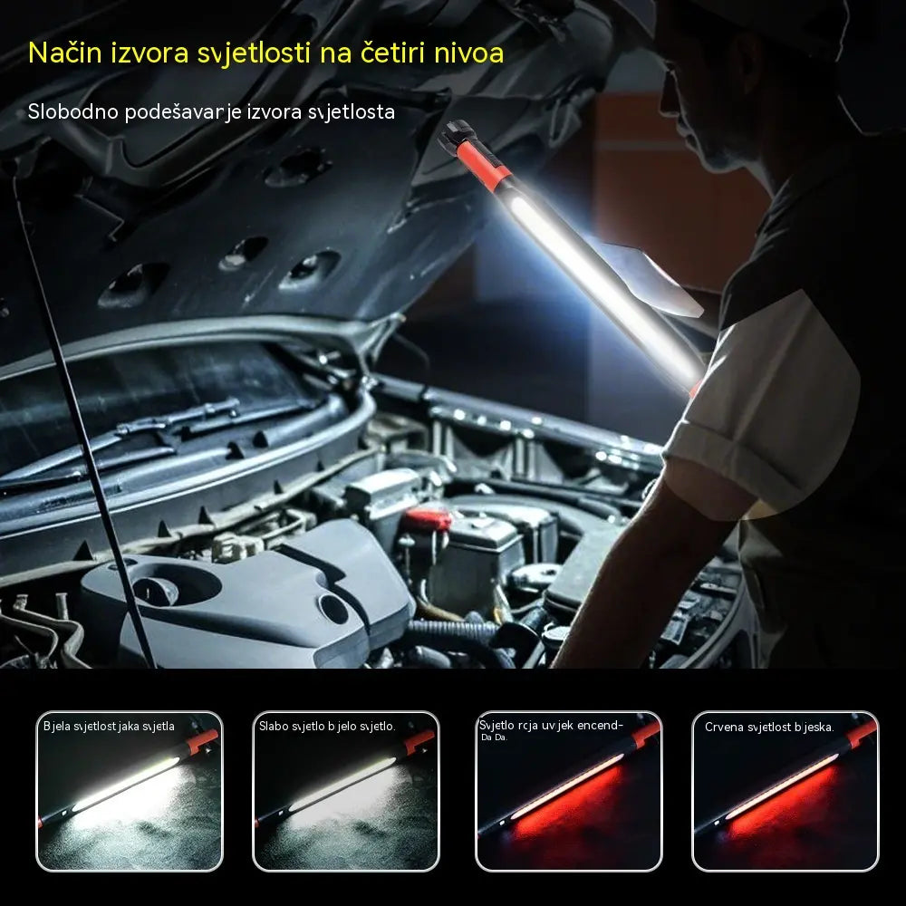 📢💡 Punjiva radna svjetiljka 4 u 1: Bez ruku, bilo gdje.