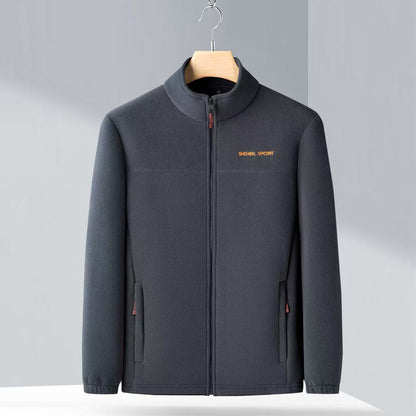 🧥🍂【Popularni proizvodi】🔥men jesensku i zimsku polarnu jaknu od runa, jaknu s visokim ovratnikom za mlade i sredovječne muškarce