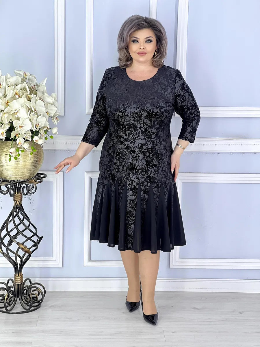 👗🎉【S-5XL】2025 nová noblesní a módní splývavá sukně 3899523 