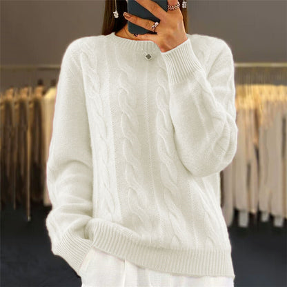 【S-3XL】🤩Nové podzimní a zimní retro pletené svetry s kulatým výstřihem, módní svetry 