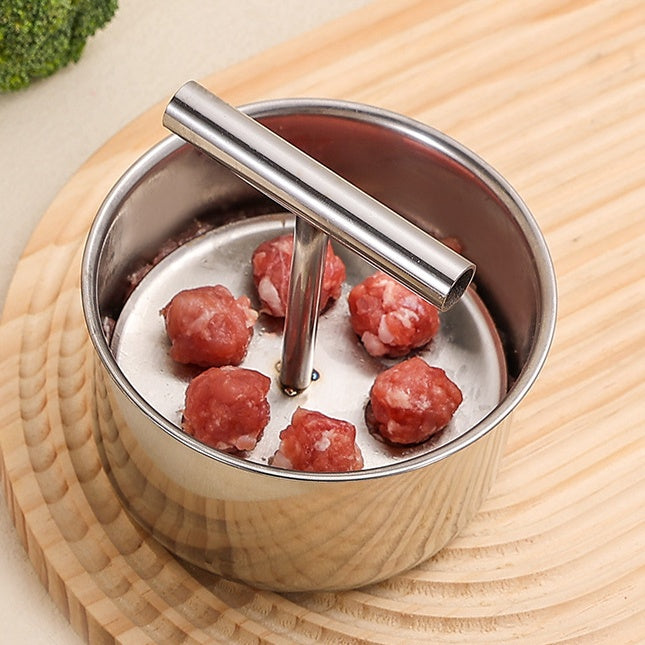 Formówka do klopsików ze stali nierdzewnej, praktyczne naczynie kuchenne - idealne do klopsików mięsnych i rybnych🍖🐟-3859830