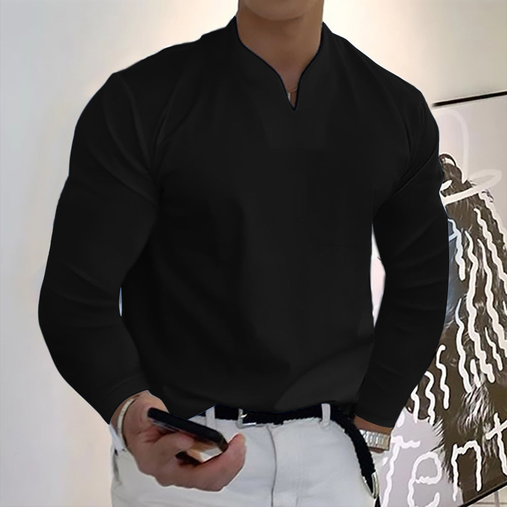 🔥🔥【S-5XL】Muška ljetna majica s V-izrezom od čistog pamuka-3935924