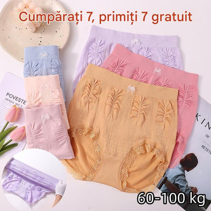 👩🔥【7 kom】(60-100 kg) visoka elastičnost, antibakterijske gaćice visokog struka, oblikovanje trbuha, plus size donje rublje-3892432