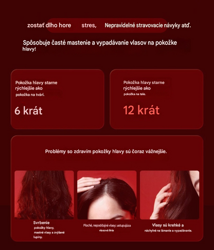 🥇【50% zľava】💆‍♀️Hrebeň na masáž pokožky hlavy, multifunkčný aplikátor esenciálnych olejov a zariadenie na rast vlasov