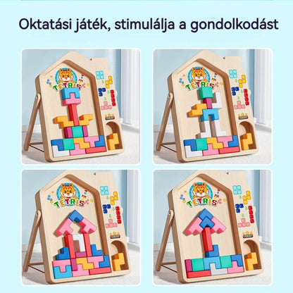 👶🌈🧩Vásárolj 1-et, kapsz 1-t ingyen【2 tétel】🔥Tetris kirakós blokkok, oktató játékok babák agytornázásához, megvilágosodott gondolkodáshoz